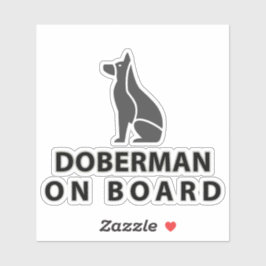 Doberman Onboard Aufkleber