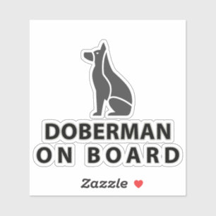 Doberman Onboard Aufkleber