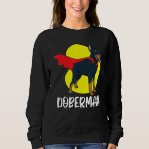 Doberman Paw Liebe Pup Welpe Dobermann Downer Sweatshirt