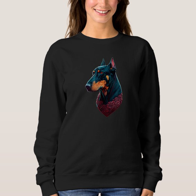 Doberman Pincher Design Doberman Valentines Day_3 Sweatshirt (Vorderseite)