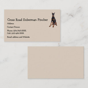 Doberman Pincher Dog Pet Animal Business Card Mag Visitenkarte