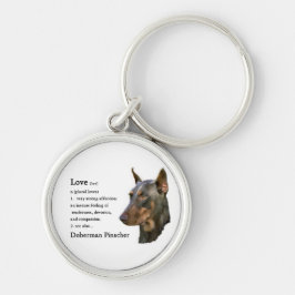 Doberman Pinscher Art Liebe ist... Schlüsselanhänger