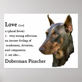 Doberman Pinscher Art Print Poster
