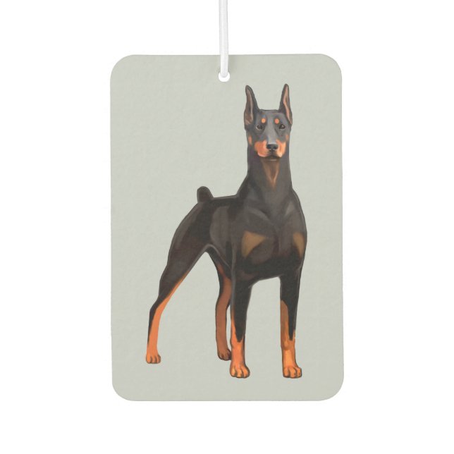 Doberman Pinscher Autolufterfrischer (Vorderseite)