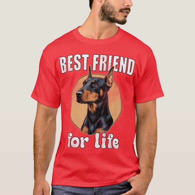 Doberman Pinscher Best Friend T-Shirt (Vorderseite)