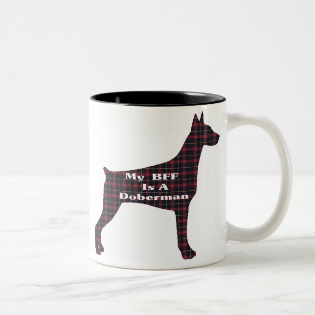 Doberman Pinscher BESTE FREUNDIN Tasse (Rechts)