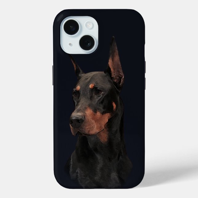 Doberman Pinscher Case-Mate iPhone Hülle (Rückseite)
