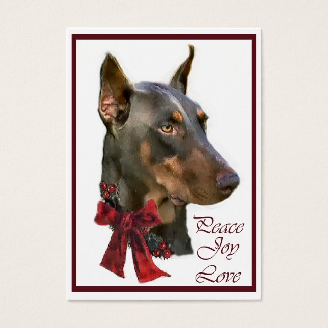 Doberman Pinscher Christmas (Vorderseite)