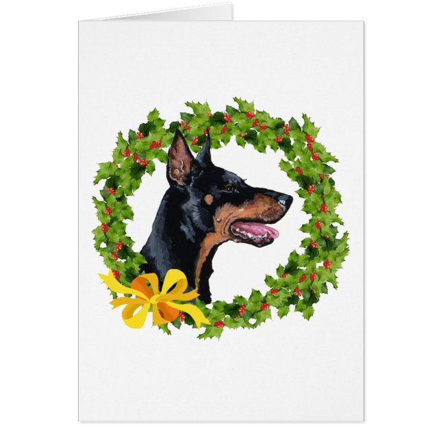 Doberman Pinscher Christmas (Vorne)