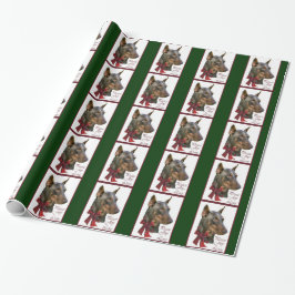 Doberman Pinscher Christmas Geschenkpapier