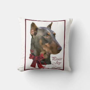 Doberman Pinscher Christmas Kissen