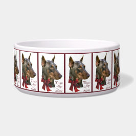 Doberman Pinscher Christmas Napf