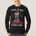 Doberman Pinscher Christmas Pajama Santa Dog Lover T-Shirt<br><div class="desc">Doberman Pinscher Christmas Pajama Santa Dog Lover Geschenk</div>