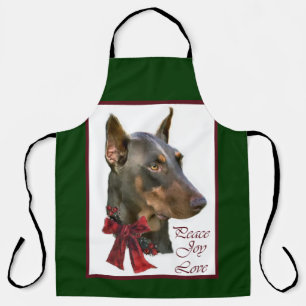 Doberman Pinscher Christmas Schürze