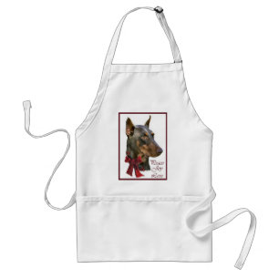 Doberman Pinscher Christmas Schürze