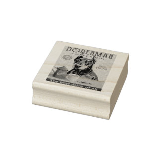 Doberman Pinscher Dog Coffee Gummistempel