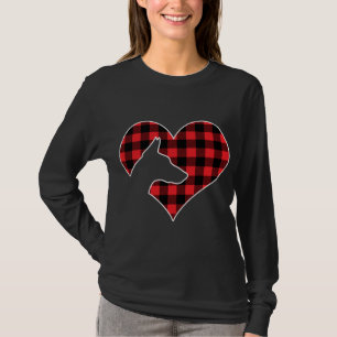 Doberman Pinscher Dog Frory Christmas Buffalo Plai T-Shirt