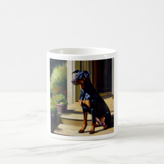 Doberman Pinscher Dog Kaffeetasse (Mittel)
