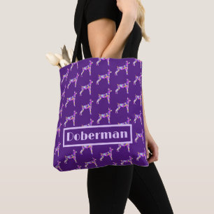 Doberman Pinscher Dog Lila Silhouette Personal