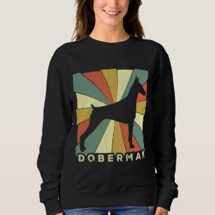 Doberman Pinscher Dog Lover Retro Vintag Sweatshirt