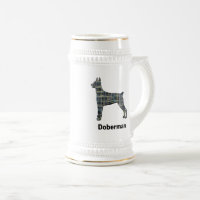 Doberman Pinscher Dog Niedlich Silhouette Grid