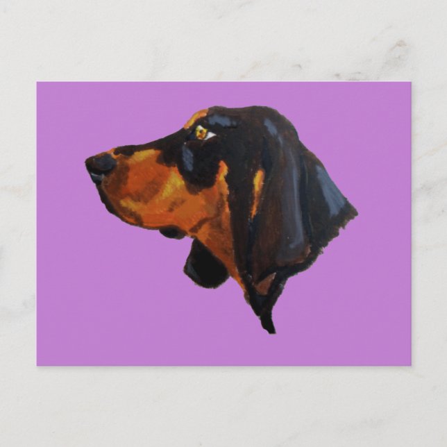Doberman Pinscher Dog Painting Postkarte (Vorderseite)