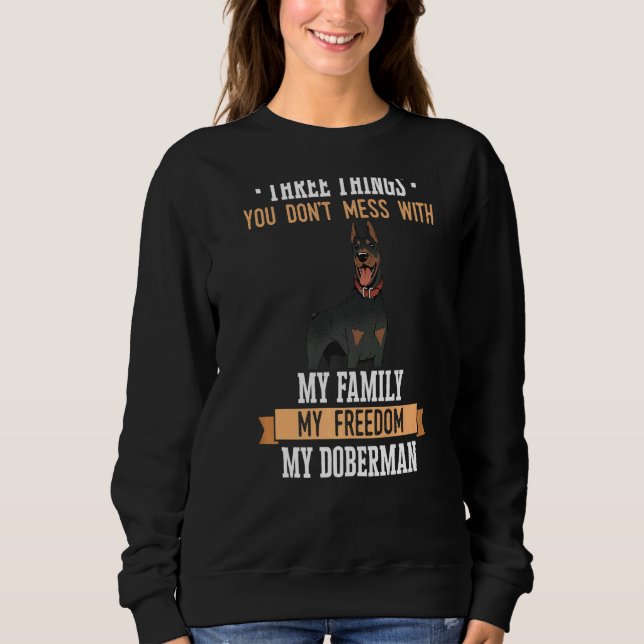 Doberman Pinscher Dog Sweatshirt (Vorderseite)