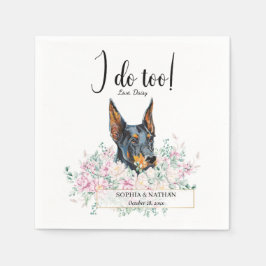 Doberman Pinscher Dog Wedding Cocktail Napkins Serviette