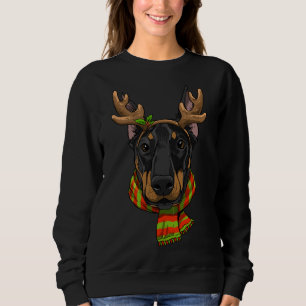 Doberman Pinscher Dog Weihnachts Weihnachtsklause Sweatshirt