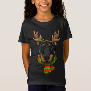 Doberman Pinscher Dog Weihnachts Weihnachtsklause  T-Shirt