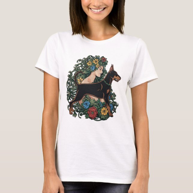 Doberman Pinscher Ever Mama T-Shirt (Vorderseite)