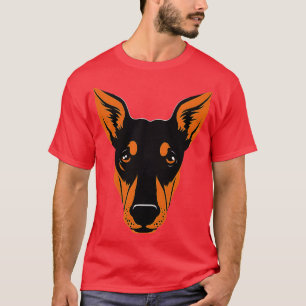 Doberman Pinscher Face Niedlicher Toppy Lover T-Shirt