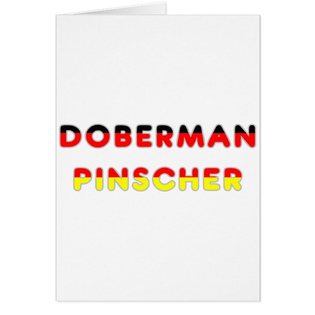 Doberman pinscher Fahne (Vorne)
