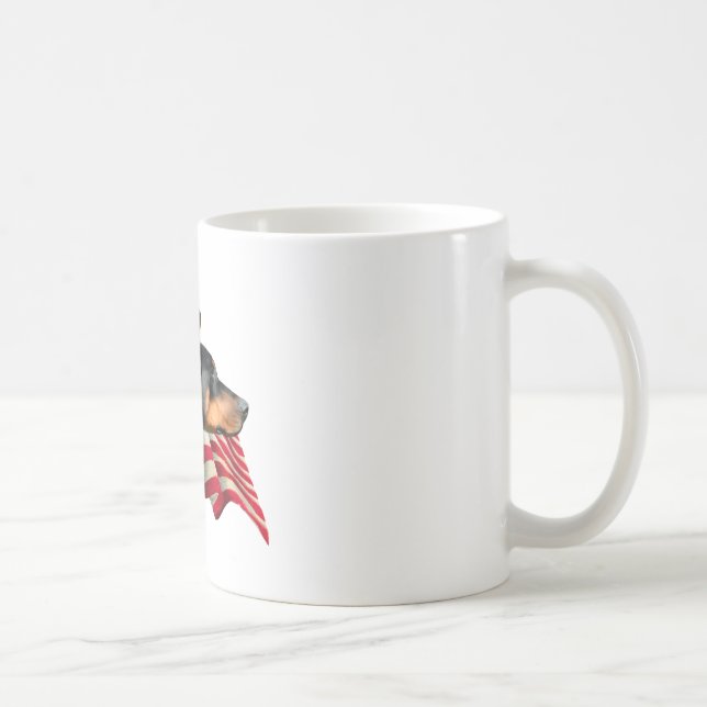 Doberman Pinscher Flag Kaffeetasse (Rechts)