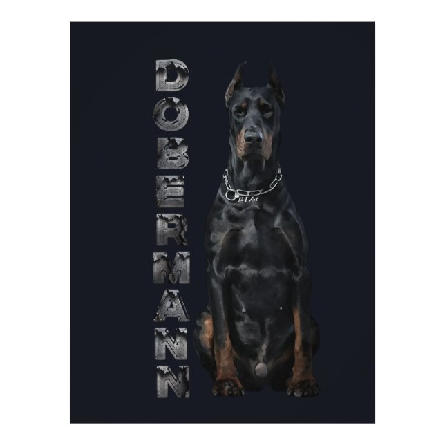 Doberman Pinscher Fotodruck (Vorne)
