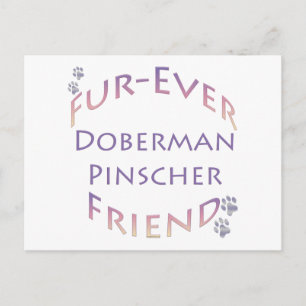 Doberman Pinscher Furever Postkarte