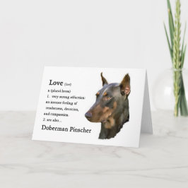 Doberman Pinscher Gifts Karte