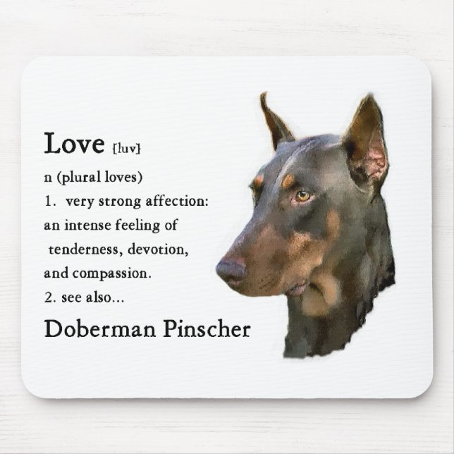 Doberman Pinscher Gifts Mousepad (Vorne)