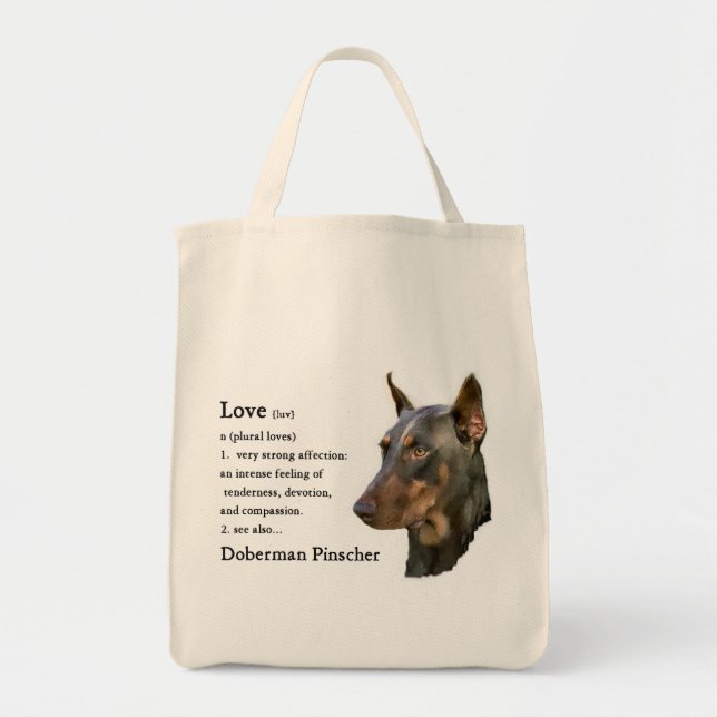 Doberman Pinscher Gifts Tragetasche (Vorne)