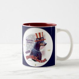 Doberman Pinscher Gifts Zweifarbige Tasse