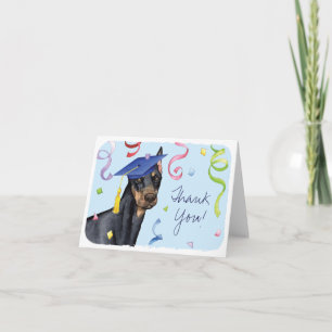 Doberman Pinscher Graduate Karte