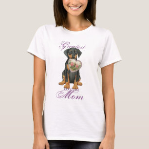 Doberman Pinscher Heart Mama T-Shirt