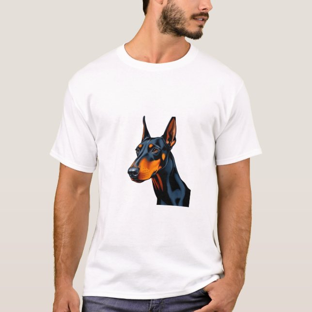 Doberman Pinscher Hundehemd T-Shirt (Vorderseite)