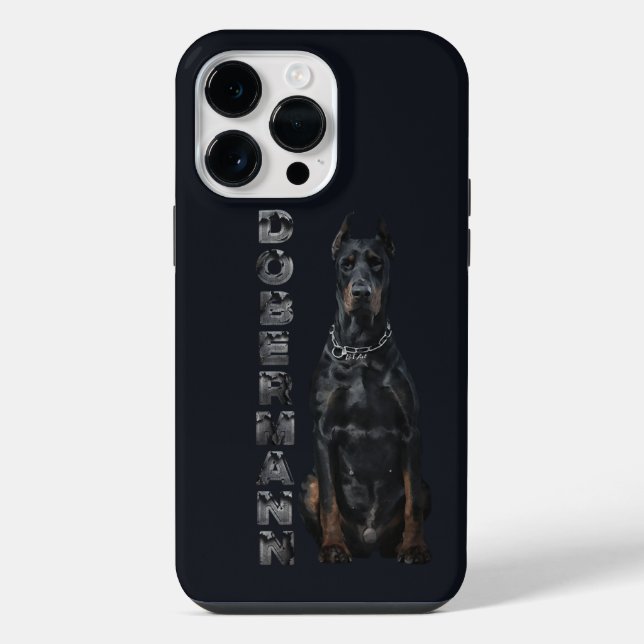 Doberman Pinscher iPhone Hülle (Rückseite)