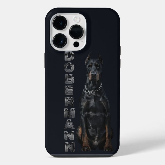 Doberman Pinscher iPhone Hülle (Rückseite)