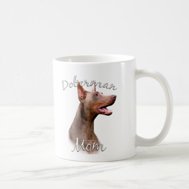 Doberman Pinscher (Isabella) Mama 2 Tasse (Rechts)
