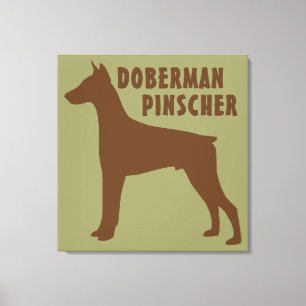 Doberman Pinscher Leinwanddruck