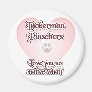Doberman Pinscher Liebe, Liebe Doberman, Liebe Dob Magnet