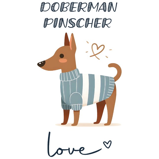 Doberman Pinscher Liebe T-Shirt (Von Creator hochgeladen)