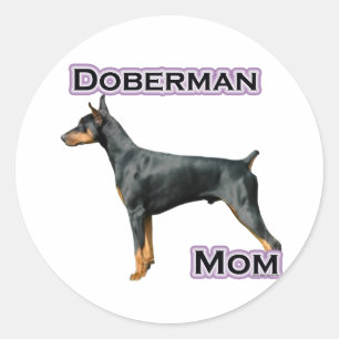 Doberman Pinscher Mama 4 - Aufkleber